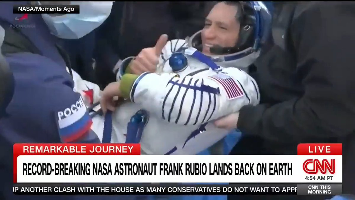 Record-breaking NASA astronaut Frank Rubio has finally returned to Earth