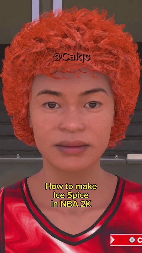 Ice spice face creation in #NBA2K24 is insane 😭