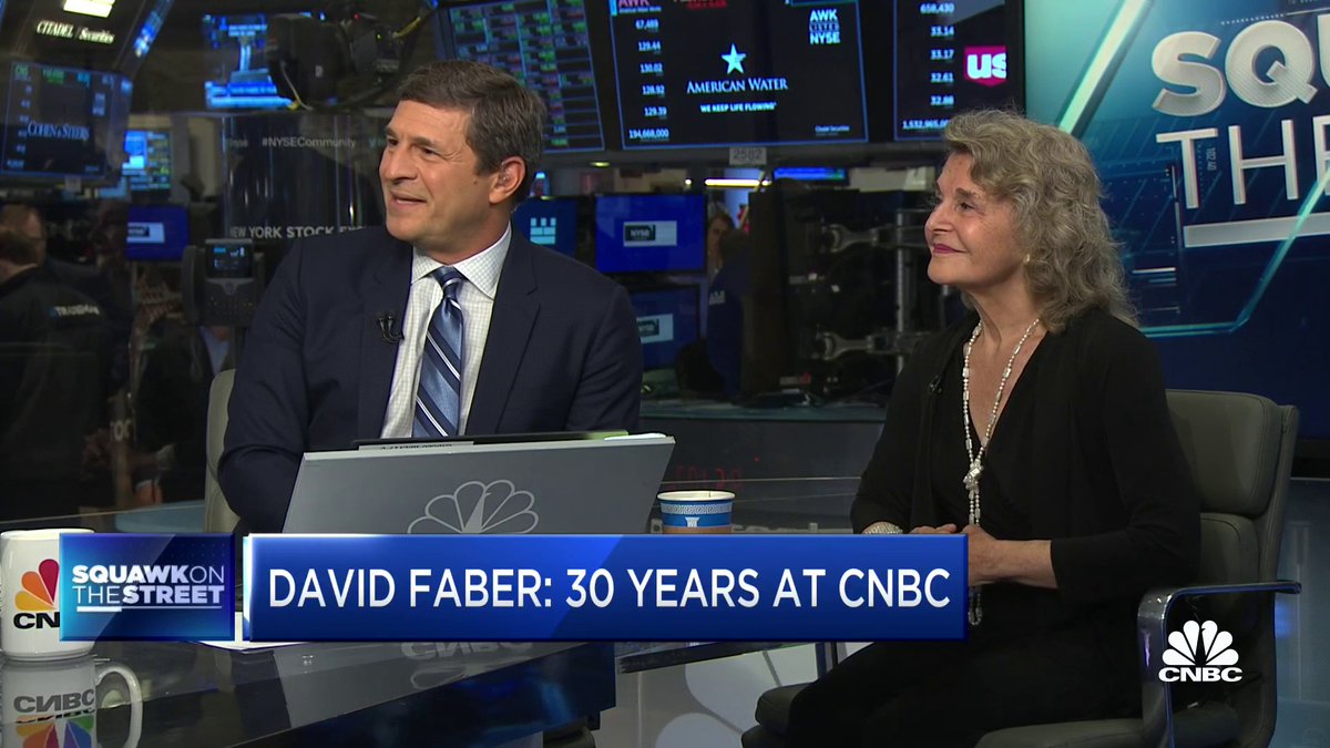 Congratulations to David Faber on celebrating 30 years at CNBC!