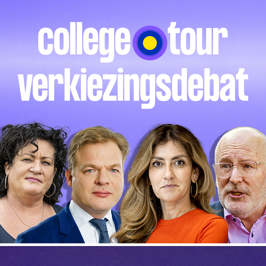 Het College Tour verkiezingsdebat met: Frans Timmermans Caroline van der Plas Dilan Yesilgöz - Zegerius Pieter Omtzigt Ze waren alle vier eerder te gast in #CollegeTour. Op zondag 22 okt. gaan ze in debat &amp; beantwoorden vragen van studenten! Stuur je vraag in &amp; meld je aan👇