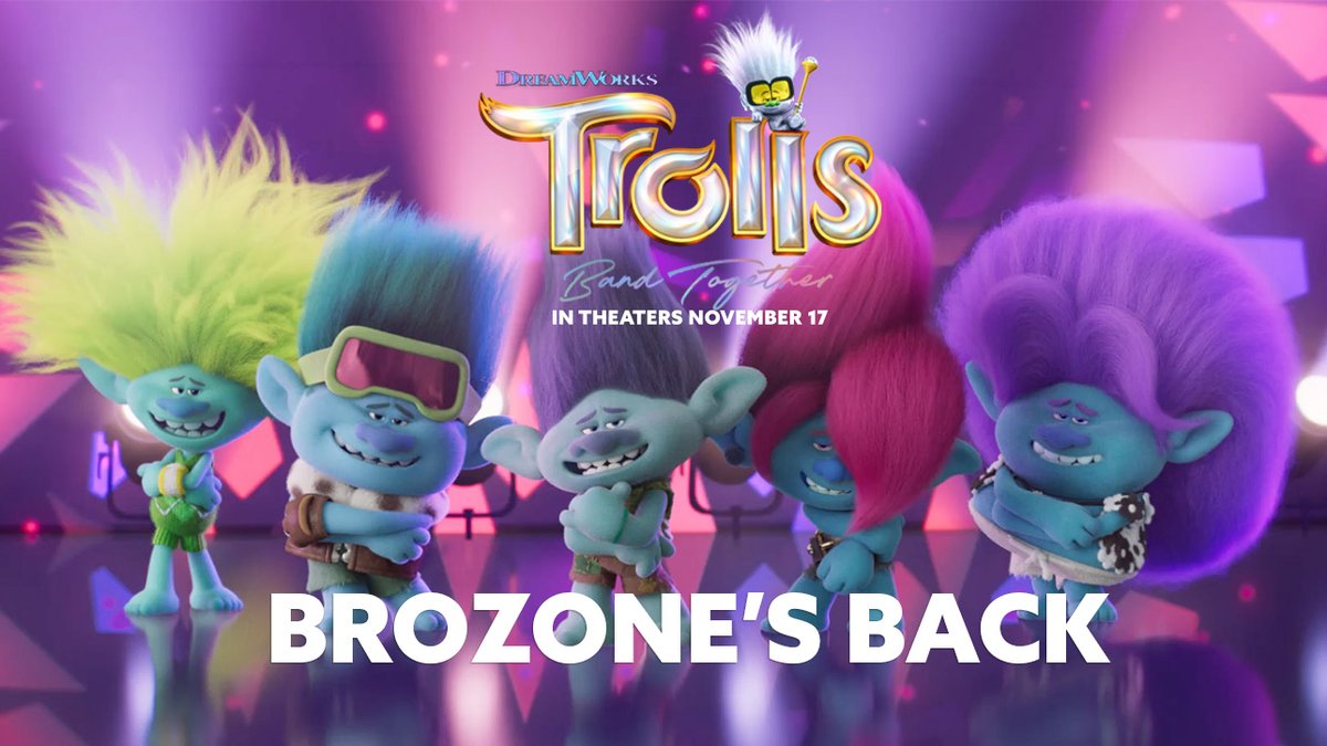 Raise your hand if you haven’t stopped watching. ✋ Don’t be shy. 👀 #TrollsBandTogether, only in theaters November 17.