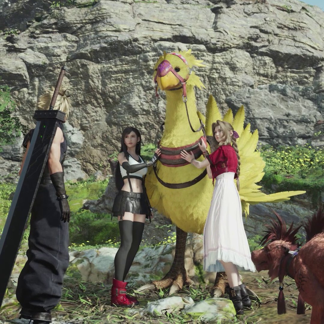 Cloud 🤝 Chocobo. #FF7R