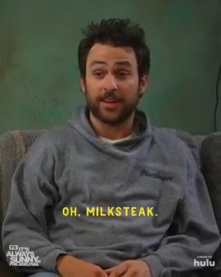 A recipe for disaster. Whip up concoctions like Milksteak and more with "Paddy's Pub: The Worst Bar in Philadelphia,' the official Always Sunny cookbook. Available now: