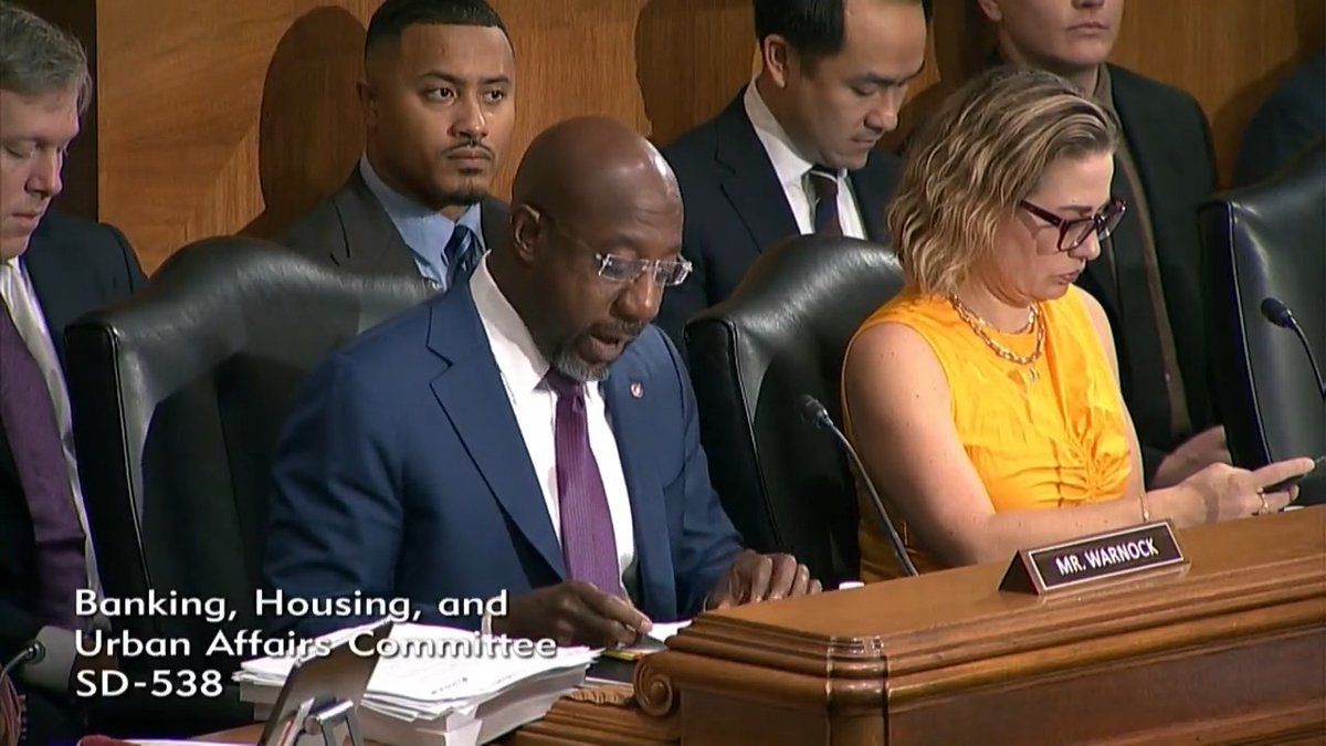 Let's be clear: the "SAFER Banking" bill only makes life safer for the bankers &amp; businesses, some of whom have been illegally profiting off of cannabis for years, while regular folks sit in jail cells for using or selling cannabis. Watch my full remarks from Senate Banking and Housing Democrats 👇🏿