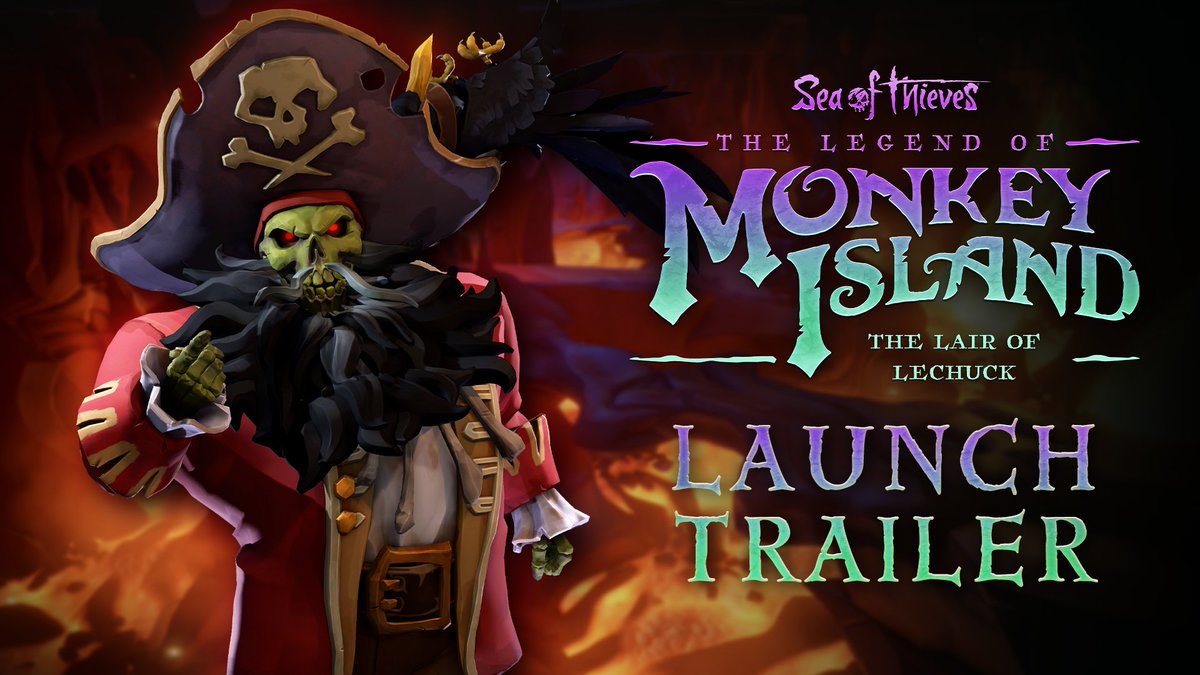 Sea of Thieves: The Legend of Monkey Island - 'The Lair of LeChuck' is available now! Seek out secrets on Monkey Island itself, meeting even more familiar faces and taking part in thrilling encounters in this exciting and hilarious conclusion to The Secret of Monkey Island!