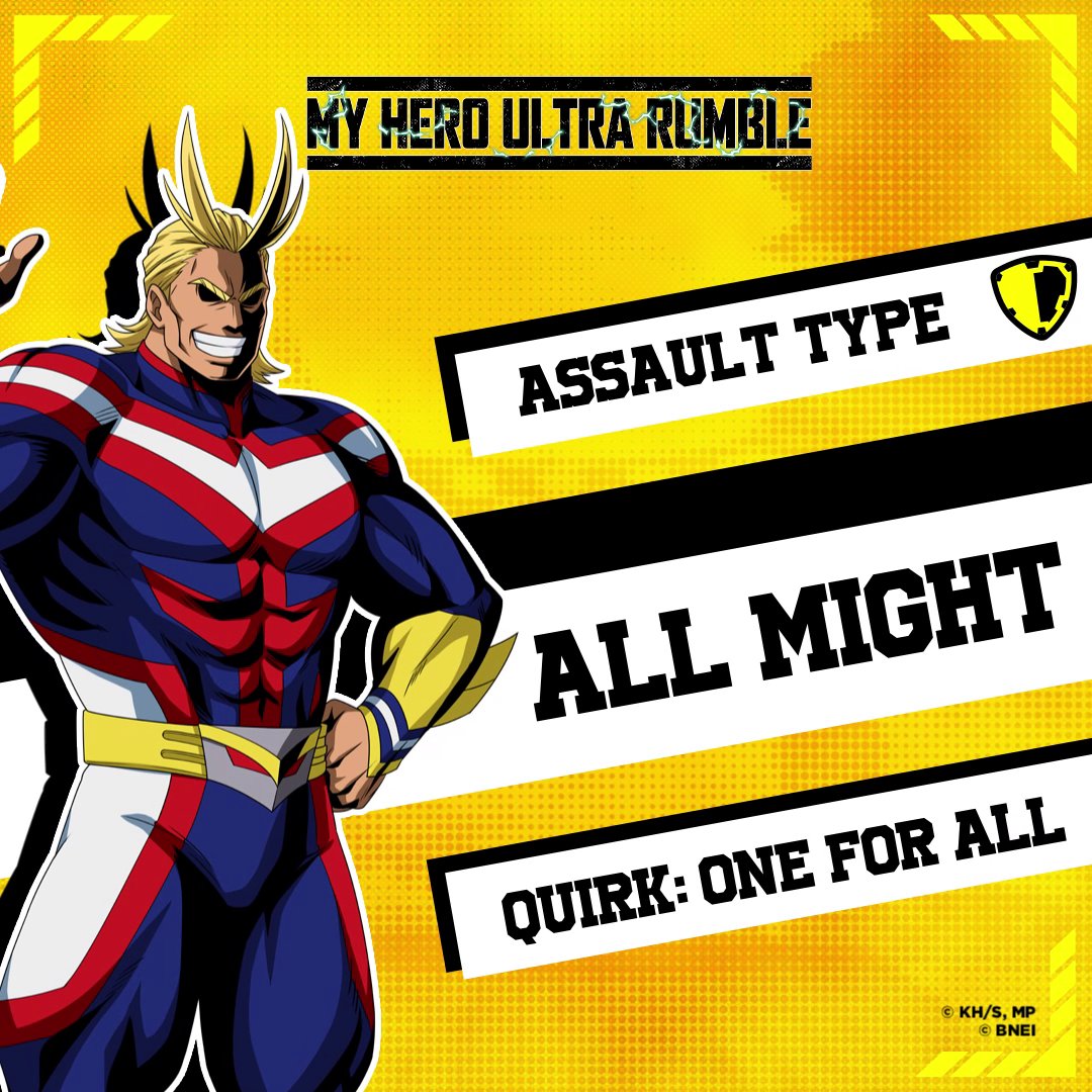 Saving everyone with a smile, it's All Might💪💪! #MHUR is here at last! Play for FREE today.