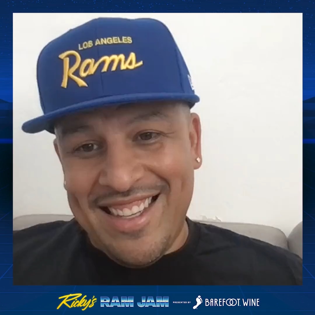 Influencer Jay Mendoza chats with Ricky Hollywood about growing up a Rams fan + the team’s connection to the Latino community in LA. 🎙️ #RamsHouse | barefootwine