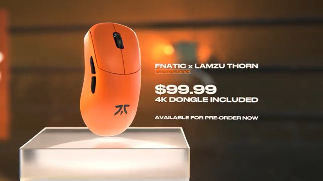 Fnatic x LAMZU Gear THORN 4K Special Edition Available for Pre-Order now: