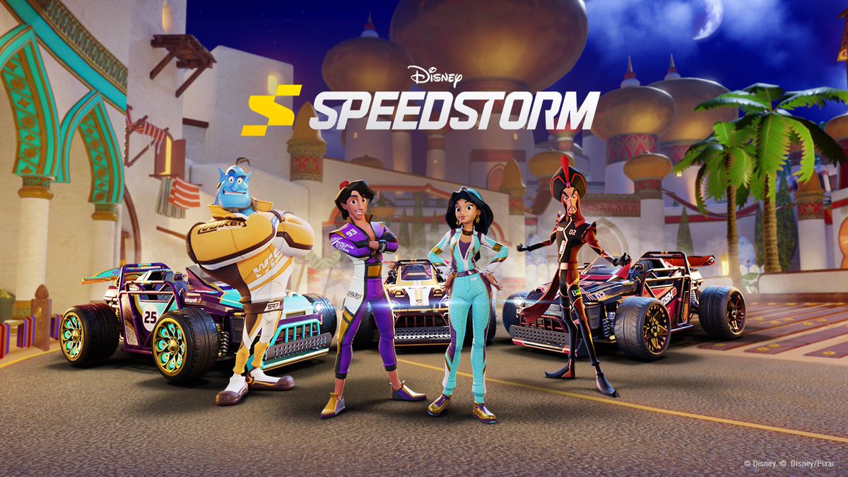 #DisneySpeedstorm makes three wishes come true during the Aladdin-inspired Season: ⭐ New Racers! ⭐ New Villains! ⭐ Free-to-play experience! Join the race today!