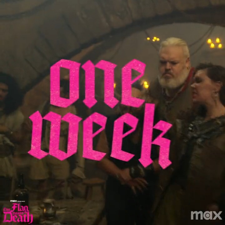Steady your sea legs. #OurFlagMeansDeath sets sail 🏴‍☠️ in one week on Max.