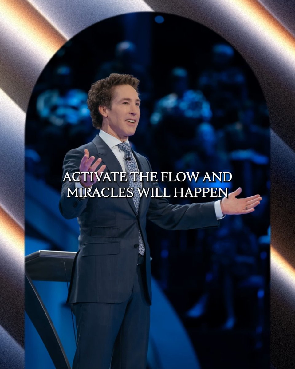 Our God is rich in mercy. Our God restores the fallen, He heals the broken, He forgives the wrong. Tune into Joel’s message today "Activate the Flow"!