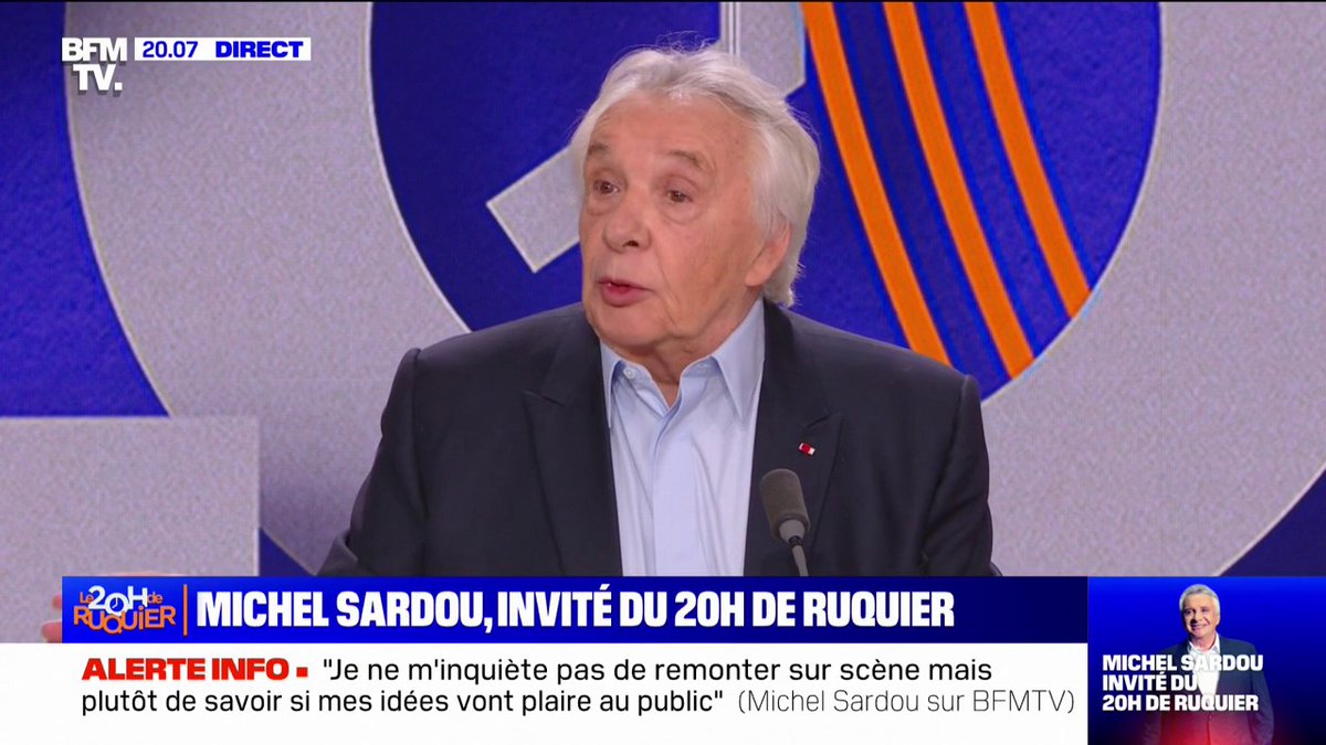 Michel Sardou: "Je déteste le féminisme, je déteste le wokisme, je hais ce siècle"