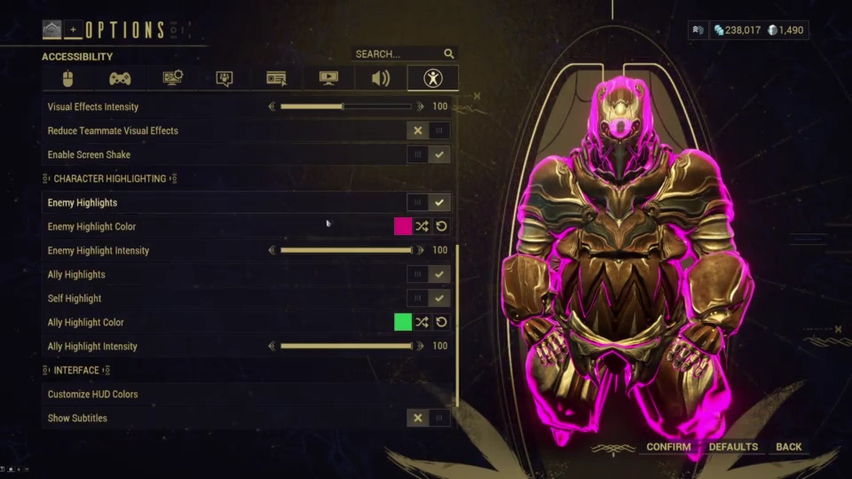 Don’t get lost in the crowd, Tenno. Add highlights to Allies and Enemies and customize their colors for better visibility when Abyss of Dagath launches next month!