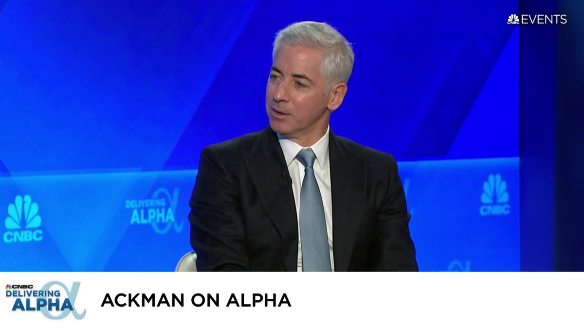 "My view is, or kind of the house view is, inflation is going to be persistently higher," said Pershing Square CEO Bill Ackman at #DeliveringAlpha.