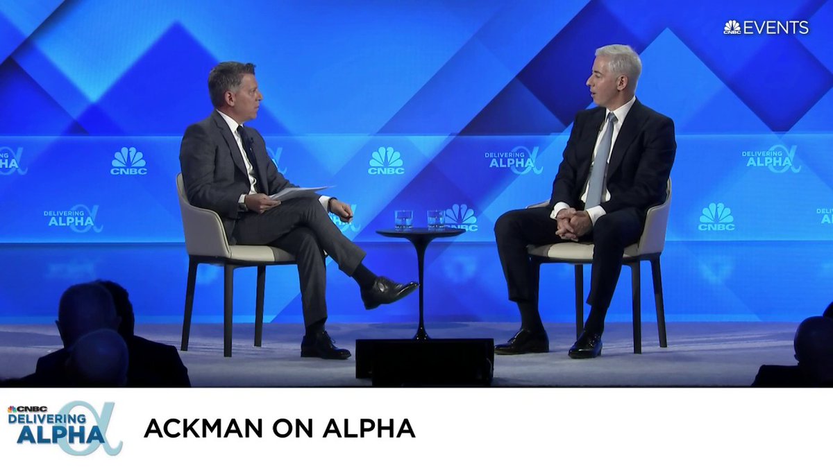 "[Alphabet] will be a dominant player in AI for a very, very long time, we would expect," Pershing Square CEO Bill Ackman said at #DeliveringAlpha.