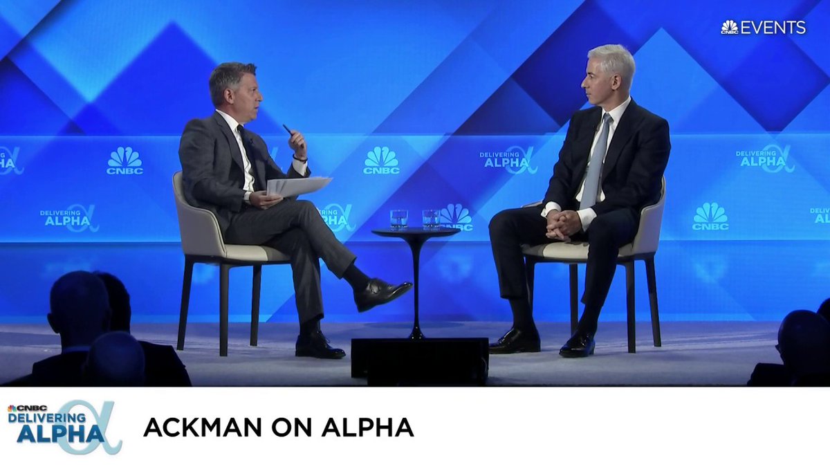"I did not like the way [Carl Icahn] managed a couple of situations I had business-wise and so, you know, for Carl to be the subject of a short attack, I do think there was a circle of life kind of quality to it," said Pershing Square CEO Bill Ackman at #DeliveringAlpha.