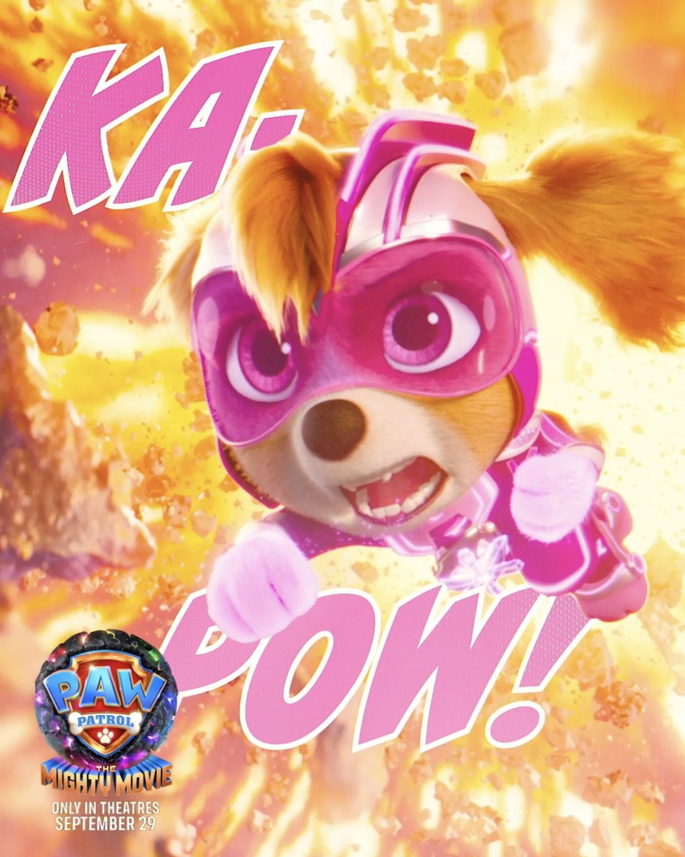 The Mighty Pups are ON A ROLL! 💥 #PAWPatrolMovie hits theatres TOMORROW. Get your tickets now: