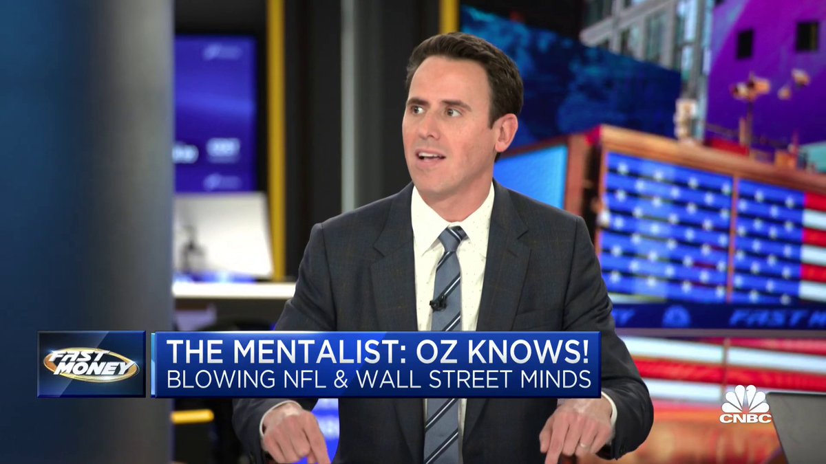 The one and only Oz Pearlman is blowing Wall Street minds! See the magic with Tim Seymour, @guyadami, Karen Finerman and @melissaleeCNBC