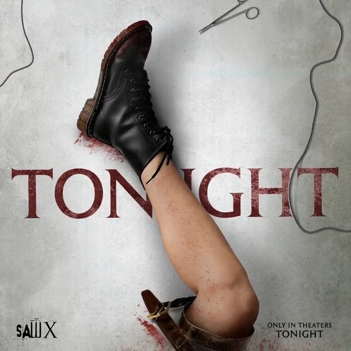 old fans and fresh meat: bring your limbs, severed or not, to theaters TONIGHT, #SawTenber 29 to see #SawX.
