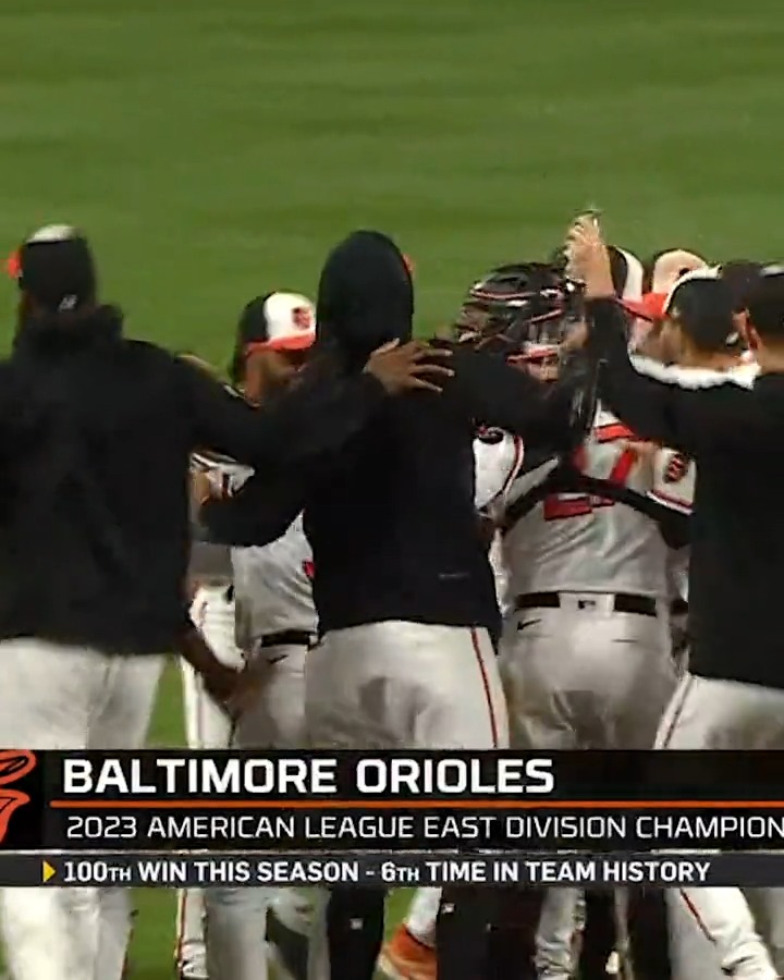 The celebration is on in Baltimore. The Baltimore Orioles have won the AL East! (MLB x Budweiser)