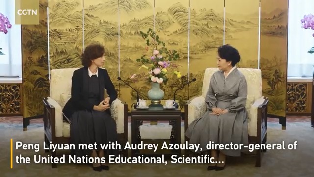 Peng Liyuan attends UNESCO award ceremony for girls' and women's education
