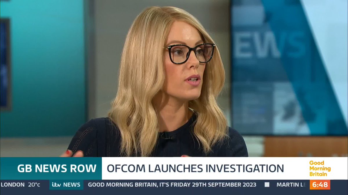'That was a prime-time show on your channel. One of the highest-rated shows on your channel had that interview where the host did absolutely nothing.' GB News presenter Michelle Dewberry says Laurence Fox's comments don't represent 'who GB News is' & is the exception 'not the rule'
