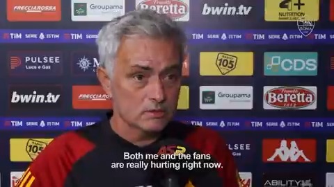 José Mourinho al termine della partita di ieri #ASRoma