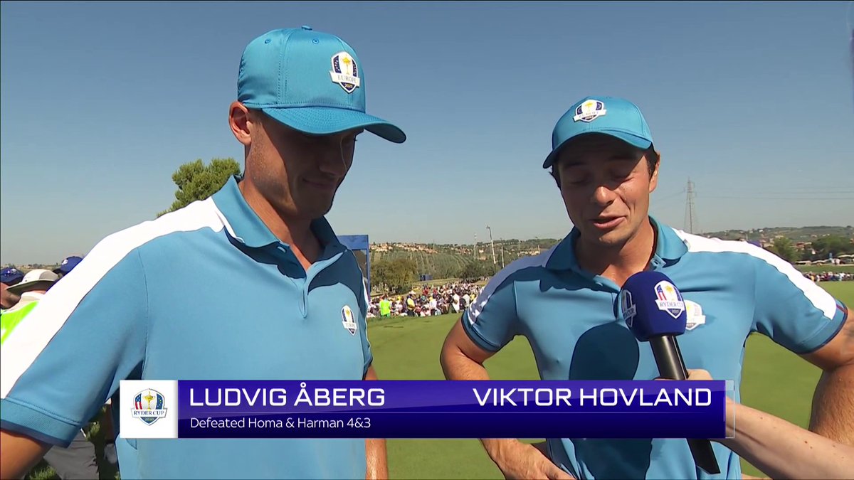 What a start to Ludvig Aberg's first Ryder Cup 🤩