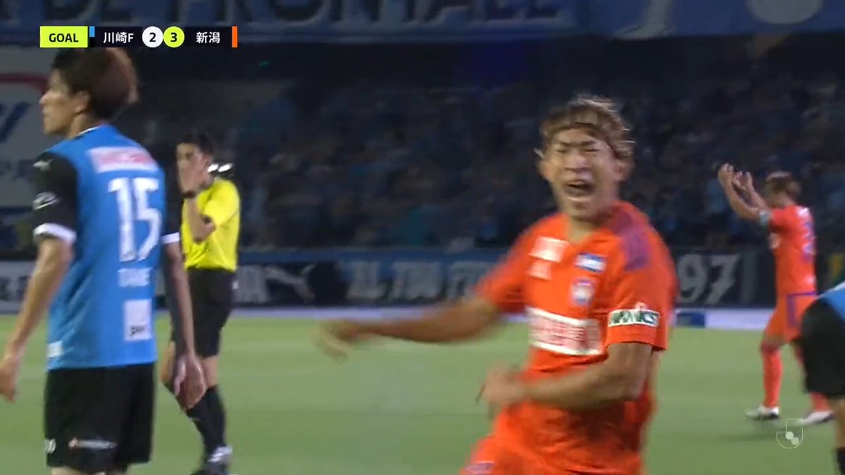 ／ 川崎相手にシーズンダブル達成！！！ 太田修介の強烈な決勝弾🚀 ＼ 🎦 ゴール動画 🏆 明治安田生命Ｊ１リーグ 第29節 🆚 川崎Ｆvs新潟 🔢 2-3 ⌚️ 80分 ⚽️ 太田 修介（新潟) #Ｊリーグ #川崎Ｆ新潟