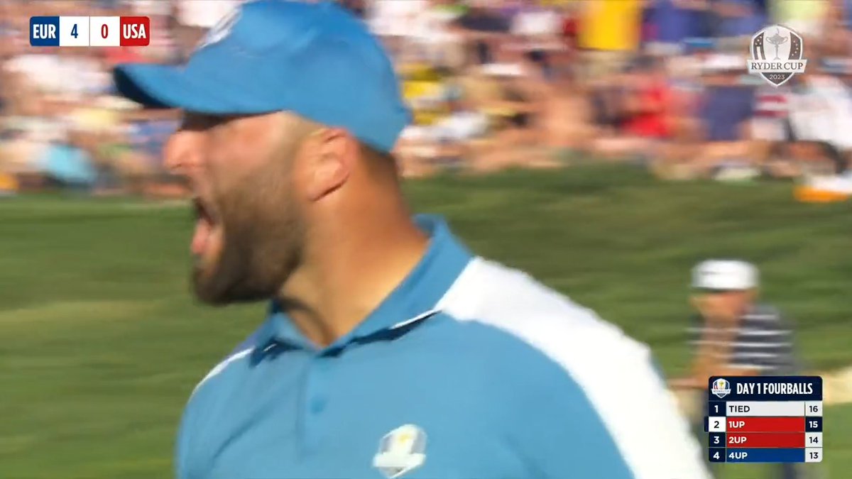 JON RAHM, WOW! 🤯 #TeamEurope | #RyderCup