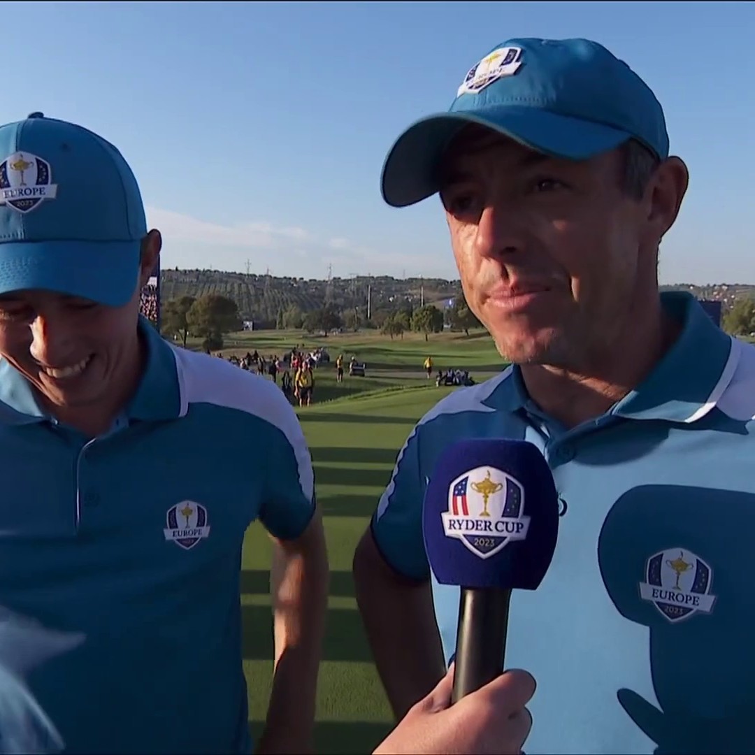 Rory McIlroy is just as shocked as we were at how good Matt Fitzpatrick was today 😅