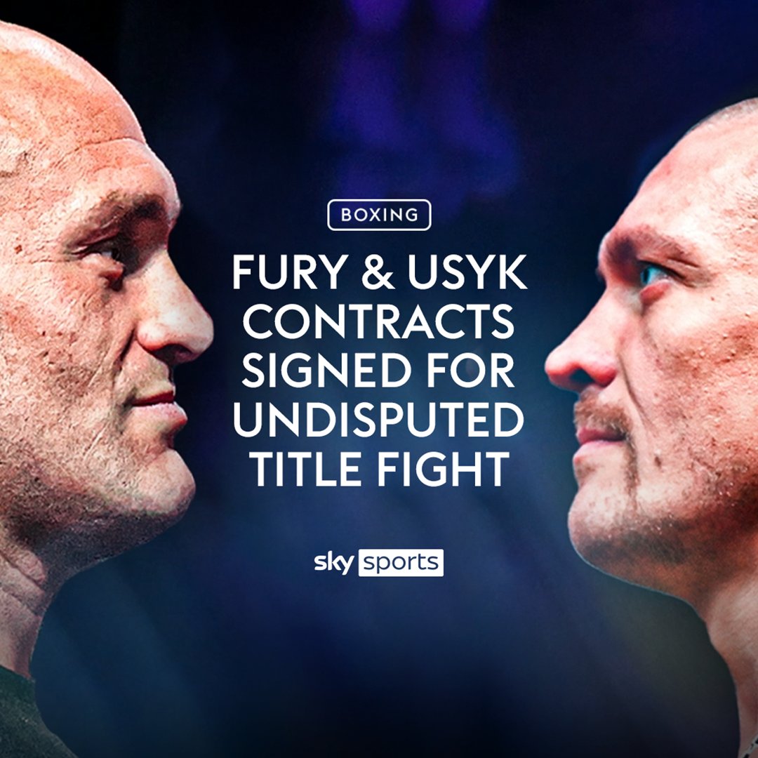 Full details as Tyson Fury and Oleksandr Usyk sign contracts for undisputed world heavyweight title fight ✍️