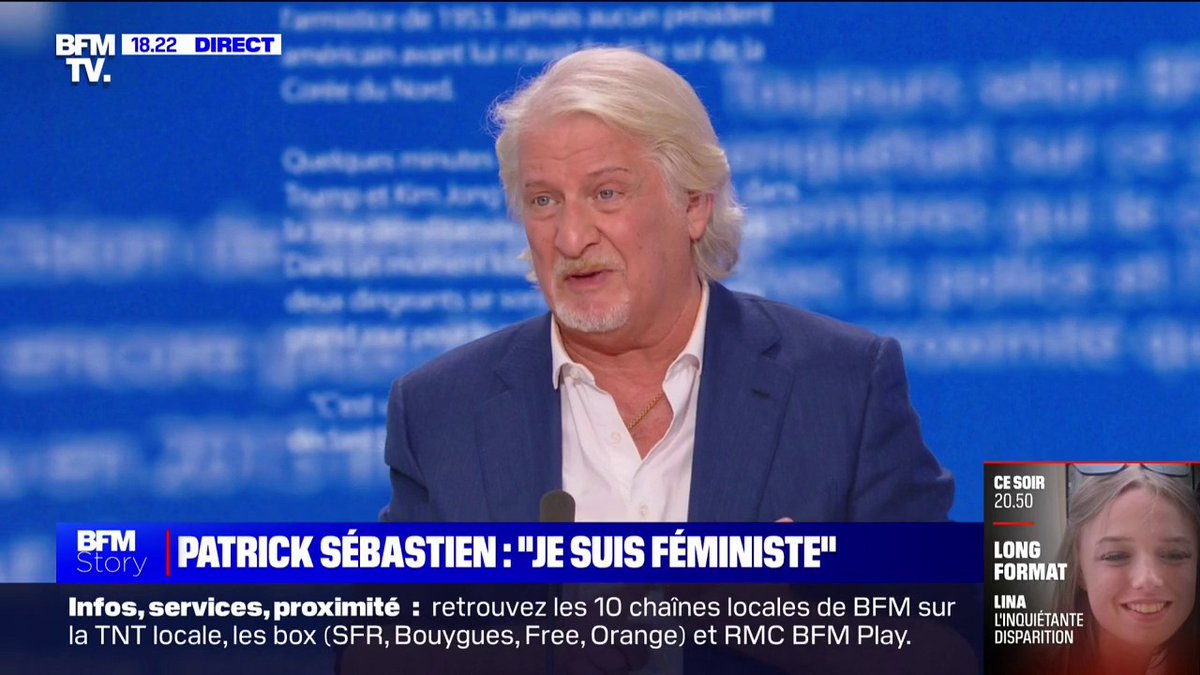 Patrick Sébastien: "J'ai été viré de la télé [parce que je suis un homme blanc de plus de 50 ans]"