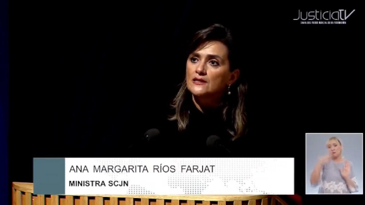 #NoticiasPJF | La Ministra Ana Margarita Ríos Farjat Margarita Ríos-Farjat aseguró que la finalidad del derecho #Constitucional es lograr la armonía social, donde la Constitución es la gran mesa de pactos. Con información de Juan Carlos González para el Canal del #PJF