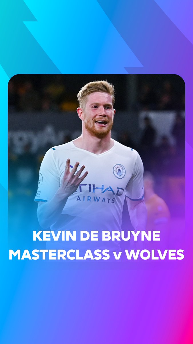 A masterclass presented by Kevin De Bruyne 🌟 #WOLMCI | Manchester City