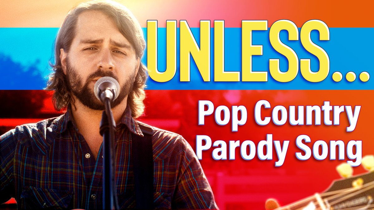my album "funny songs & sketches" is out today! and as a special treat, here's the first music video. it's for a dumb little country song called "unless..."