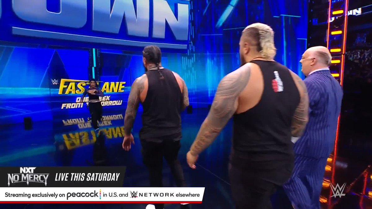 Jimmy The Usos clearly didn't see that one coming... 👋💥 Thank you, Big Meech 미친. 🙏 #SmackDown