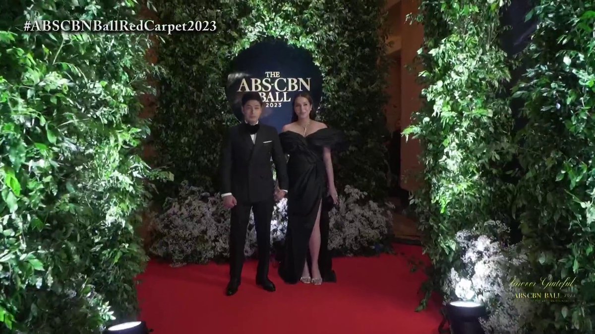 WATCH: Kapamilya real-life couple Coco Martin and Julia Montes grace the red carpet of #ABSCBNBall2023. ๐ #ABSCBNBallRedCarpet2023 LIVE: