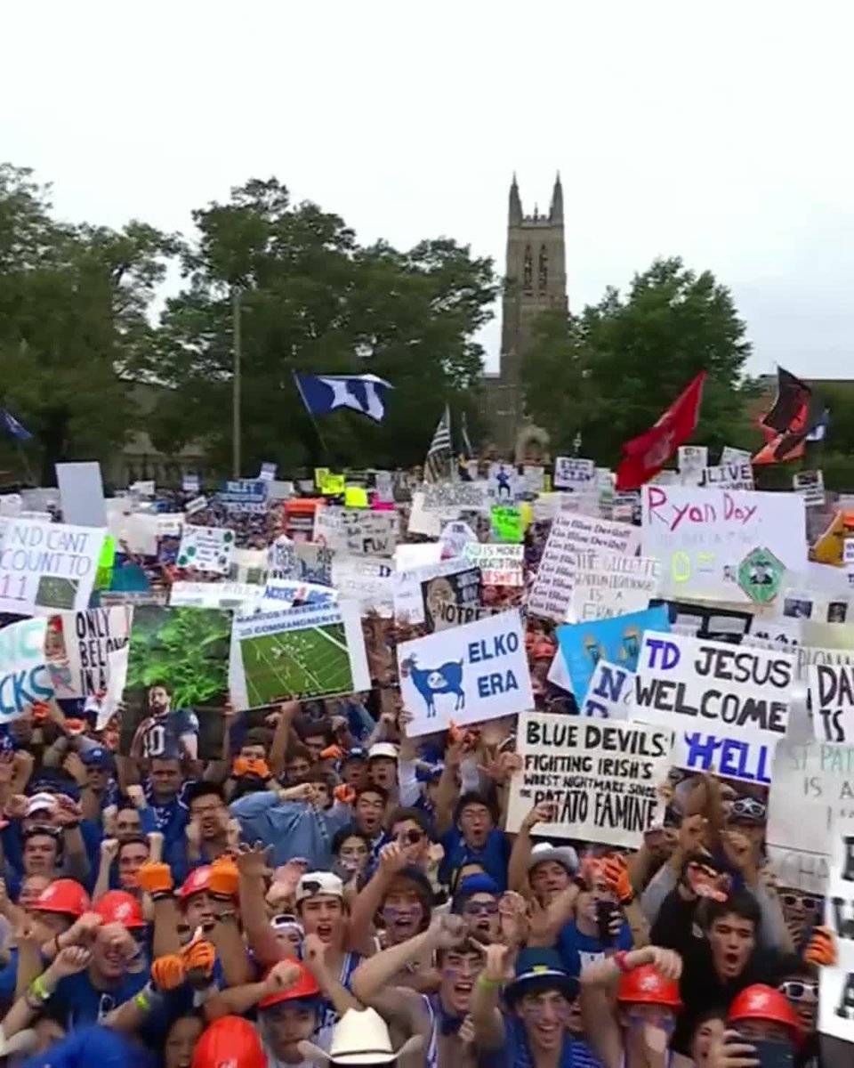 DURHAM BROUGHT IT FOR OUR FIRST TRIP TO DUKE 😍 #CollegeGameDay