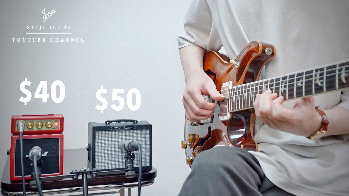 ( Fender vs Marshall ) ミニアンプ対決 #フェンダー #マーシャル