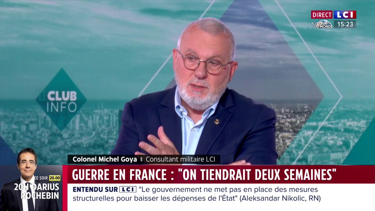 Et s'il y avait la guerre en France ? "On tiendrait deux semaines, pas plus" affirme le colonel Michel Goya