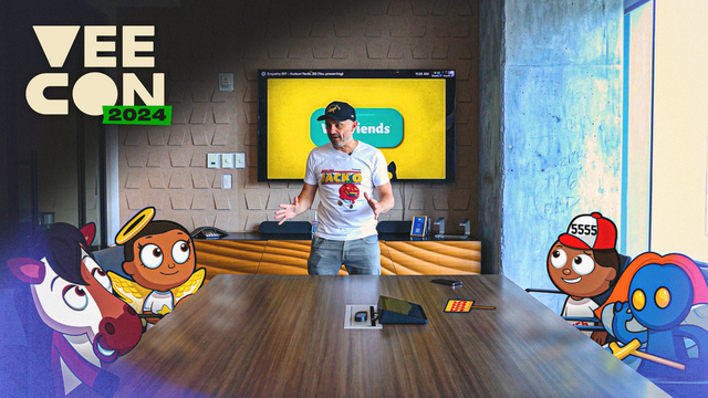 POV: You’re watching the VeeCon 2024 announcement happen in real time at VeeFriends HQ with Gary Vaynerchuk and the VeeFriends characters 👀 #SeeYouAtVeeCon
