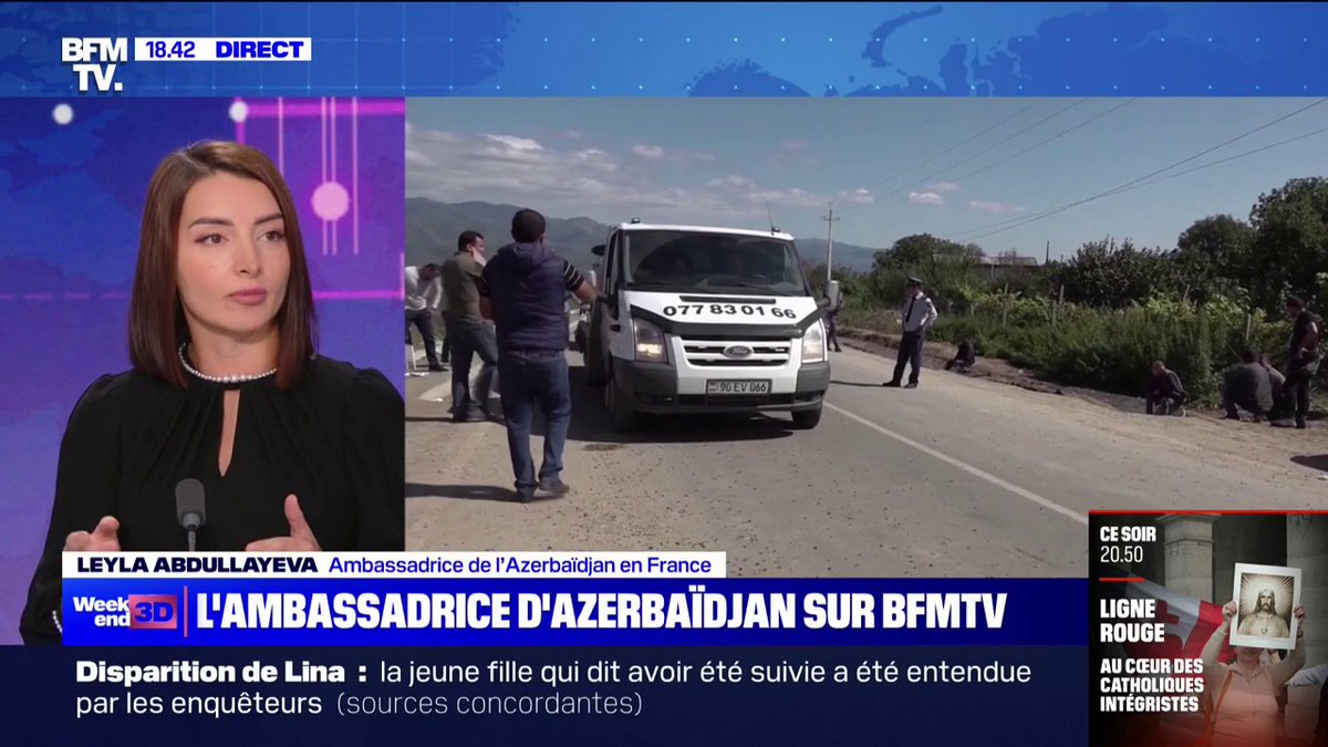 Haut-Karabagh: "Les populations [arméniennes] ont décidé eux-mêmes de quitter la région", affirme Leyla Abdullayeva, ambassadrice de l'Azerbaïdjan en France
