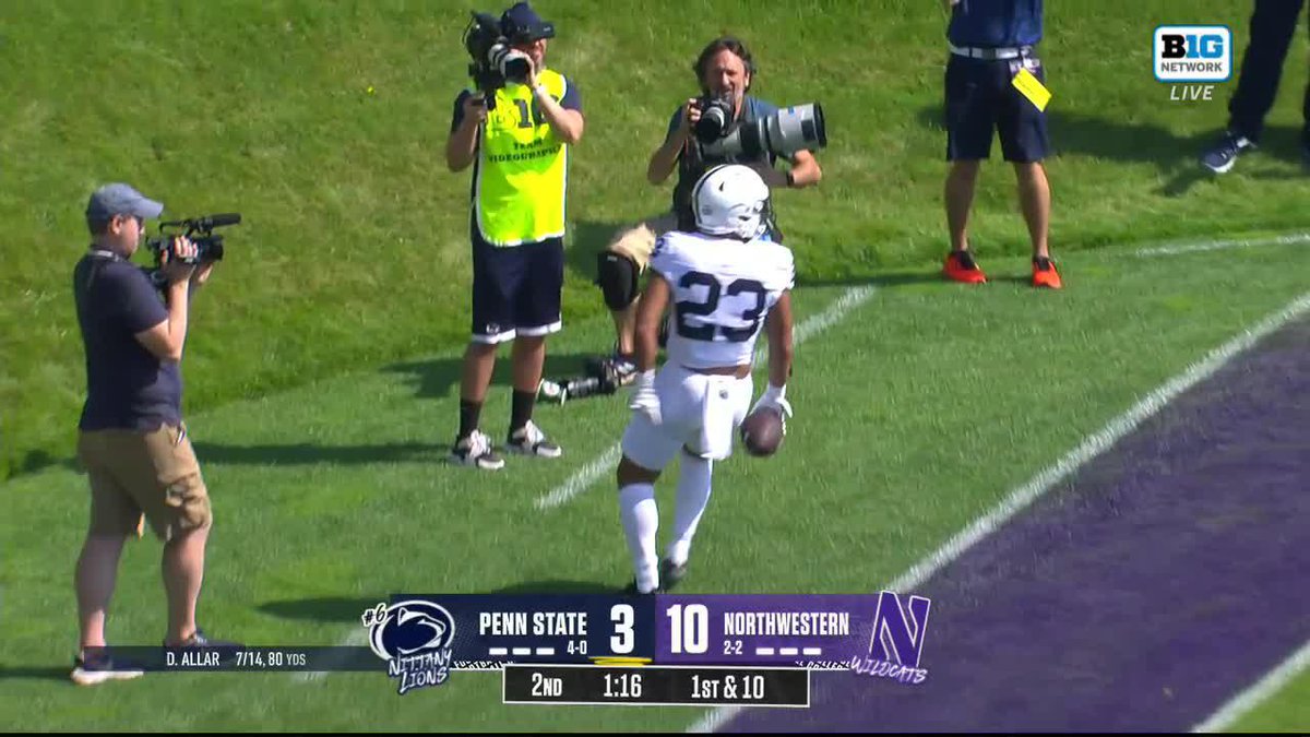 It's all tied up in Evanston. Trey Potts x Penn State Football 📺: Big Ten Network