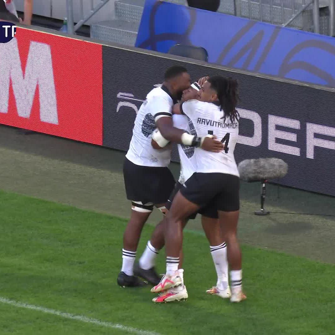 "That is amazing!" What a moment for Fiji Rugby Union! 🇫🇯 #RWC2023 | #FIJvGEO
