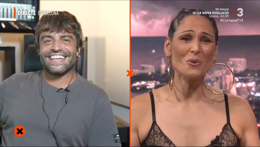 📢 El retrobament entre Rosa López i Manu Guix a #Col·lapseTV3 amb Ricard Ustrell😍 🎤 La cantant explica un moment d’#OperaciónTriunfo que li ha quedat gravat per sempre més.