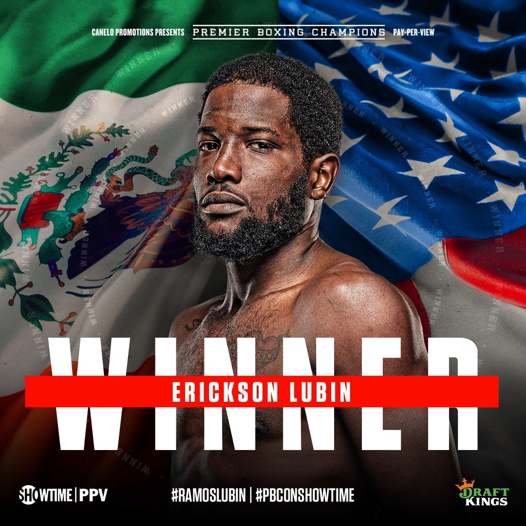 .Erickson “Hammer” Lubin goes the distance with Jesus Ramos Jr to win by UD. Have you ordered the fight? If not what are you waiting for!? Order #CaneloCharlo NOW: