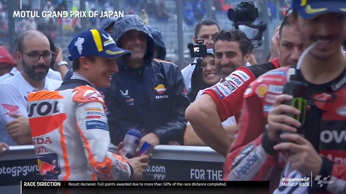 🤩 Marc Márquez is BACK ON THE PODIUM! That's the Spaniard first top 3 finish since the 2022 #AustralianGP! 👏 #JapaneseGP 🇯🇵