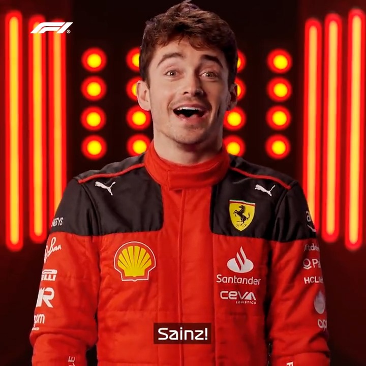 Such a cheeky chappie! 😍 #F1 Charles Leclerc