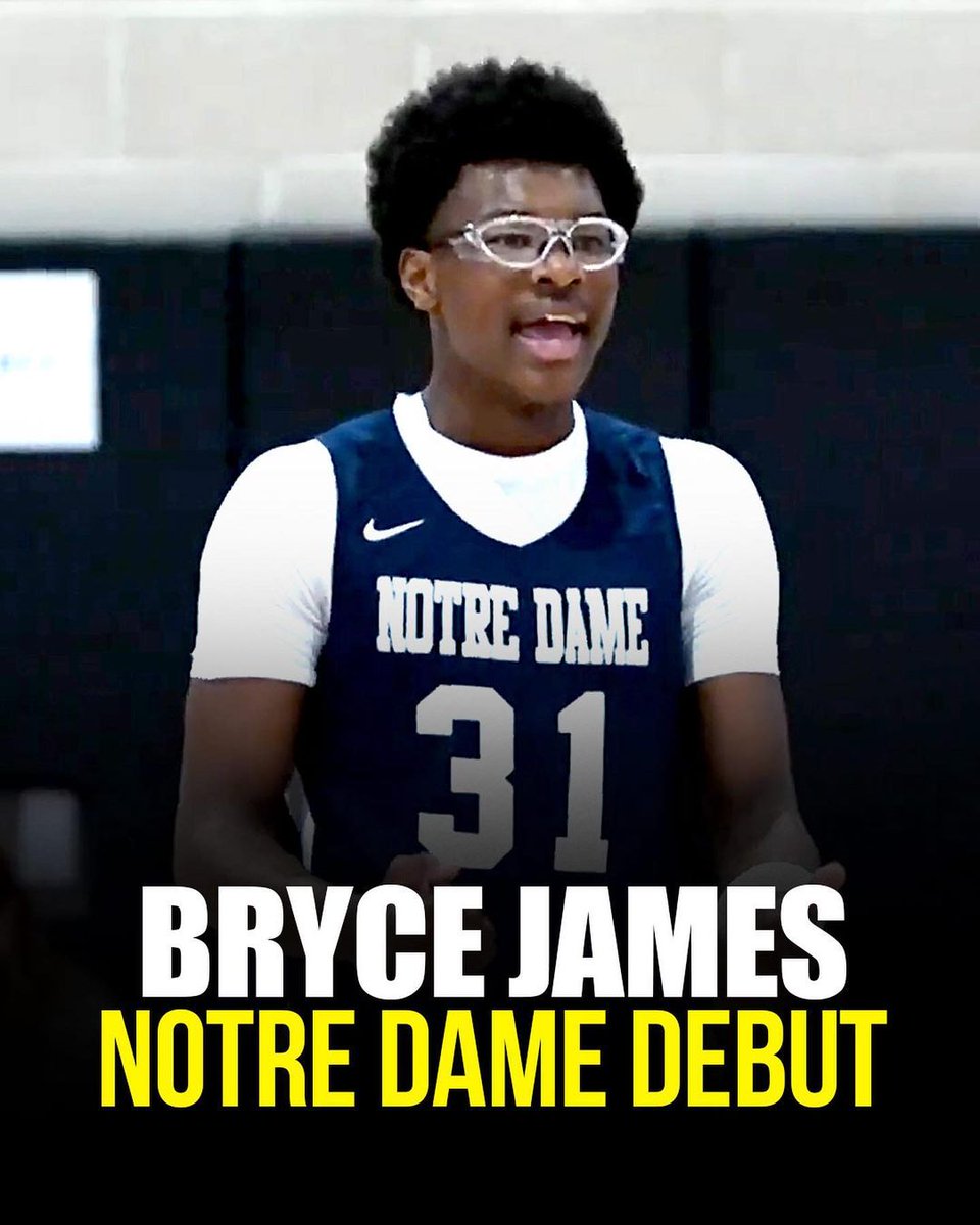 Bryce James made his debut with his new high school!